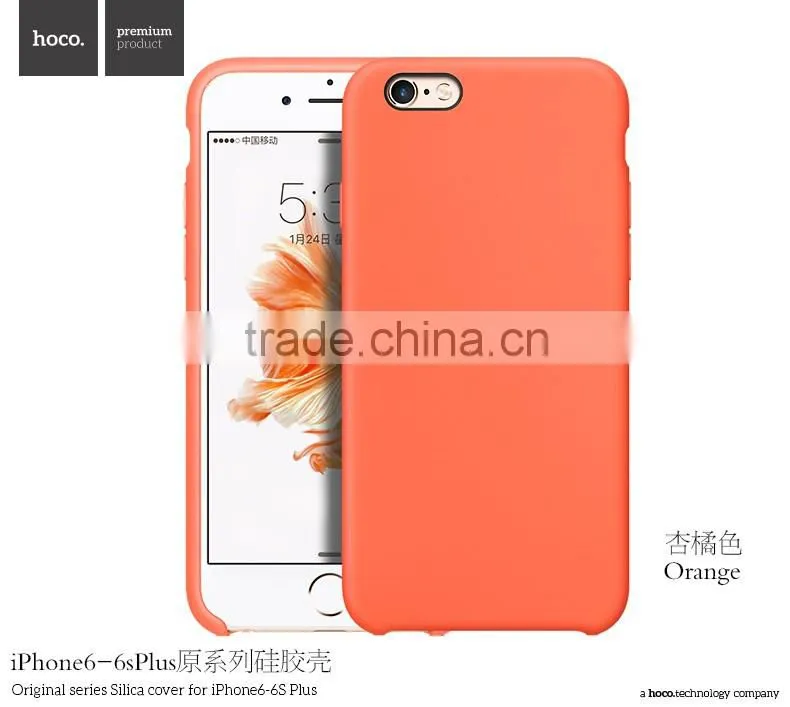 HOCO Original Series Soft Silicone Case for iPhone 6s Anti Shock TPU Full Rubber Back Cover for iPhone 6 4.7 MT-5747
