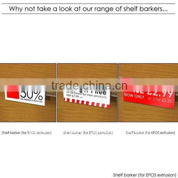 Shelf Barker for EPOS extrusion / Price Holder of Best Seller