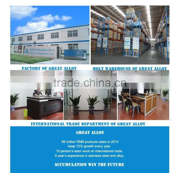 All sizes of China 2205 bolts