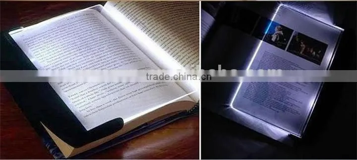 Creative Night Vision Reading Read Panel Page LED Light Book Reading Lamp Travel Car Air Portable LED reading panel
