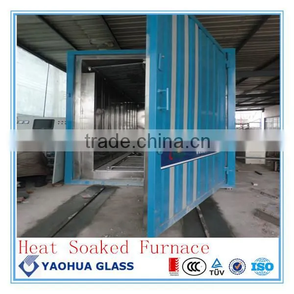 10mm tinted HS glass fencing with water cutting and cutout