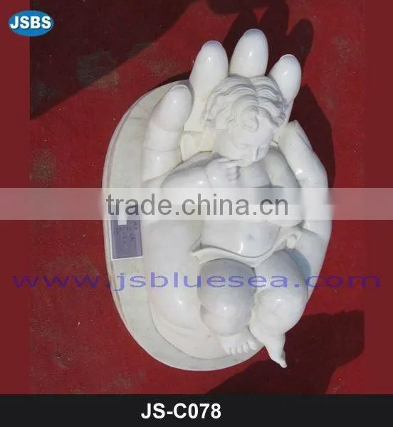 White Marble Children Statue JS-C017Y More patterns for chosing!