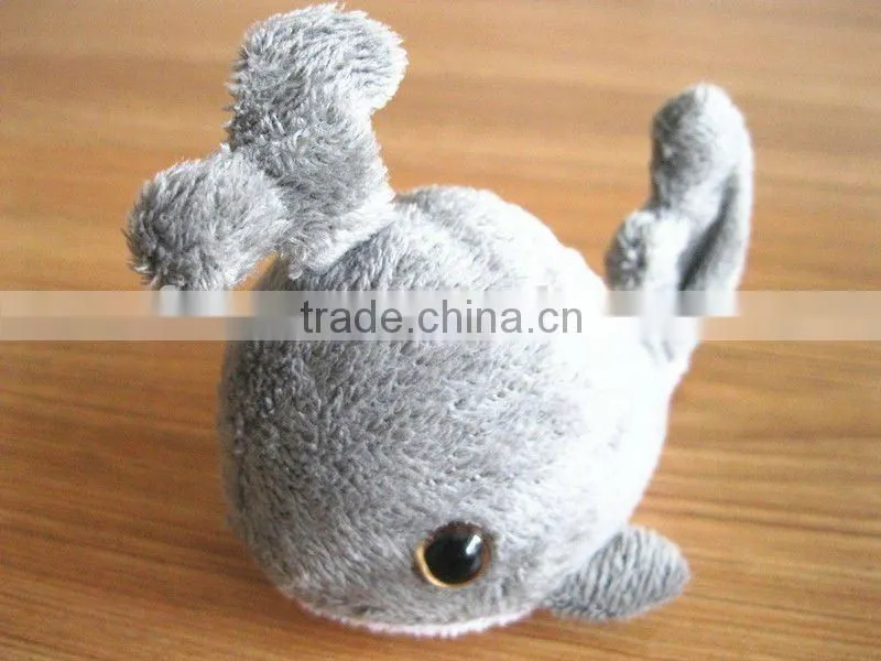 Lovely Growing water plush toys,baby gray whale stuffed toy