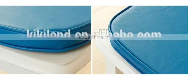 2015 New Design Blue PU Chairpad Foam Filling Chair Pad