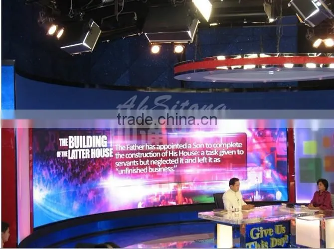 High quality SMD LED trip indoor curved flexible led display/P7.62mm led tv background