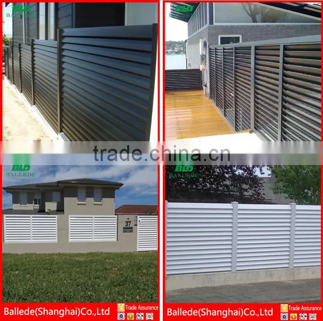 low cost aluminum louver fence and gate