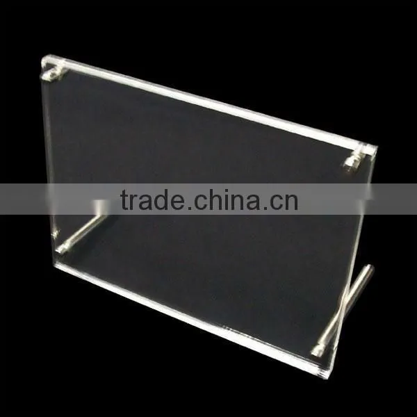 new design acrylic customized glass photo frame