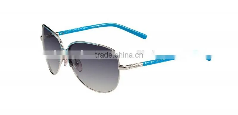 Custom polarized women aviator sunglasses with TAC lens metal frame