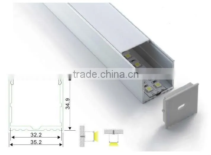 led strip aluminum profile for led display