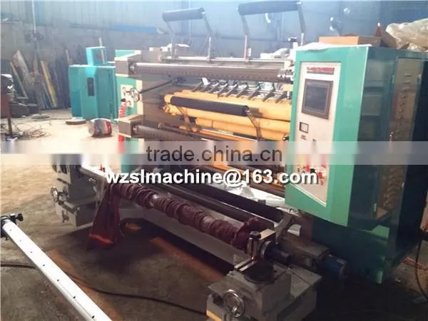 Glue Paper PVC fabric roll slitting machine
