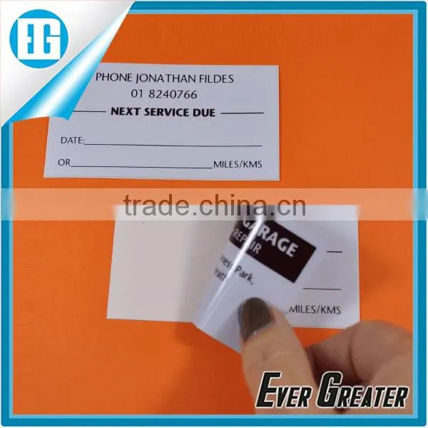 Custom double side printing static cling vinyl sticker, DIE CUT WINDOW STICKER custom car bumper sticker