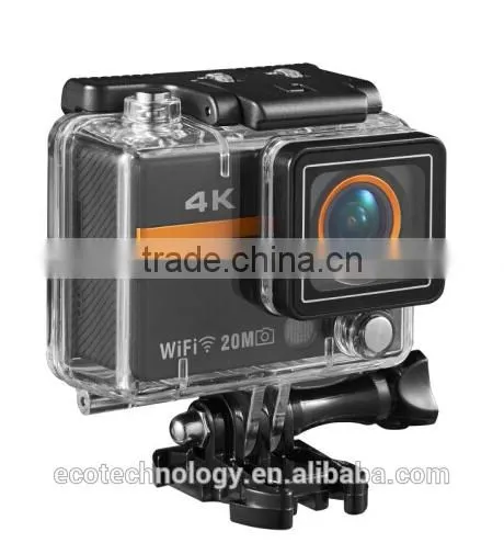 cctv camera AT300 plus have wifi 4K waterproof sports action camera 1080p@60fps with 2.0 LCD on bike camera