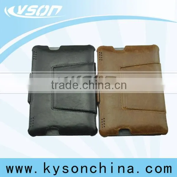 Heat formed leather Case for Kindle Fire HDX 7", special design case for 7" tablet