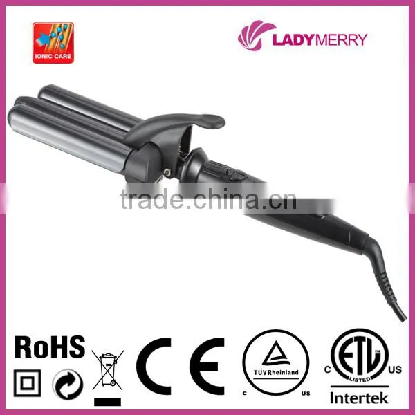 Hot 1" 430F Digital Keratin Tourmaline Ionic electric hair curler 3 in 1