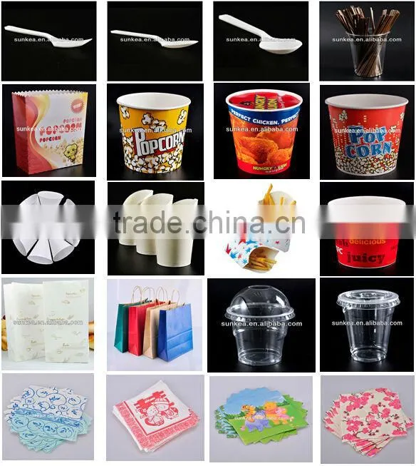 Paper popcorn bucket popcorn box