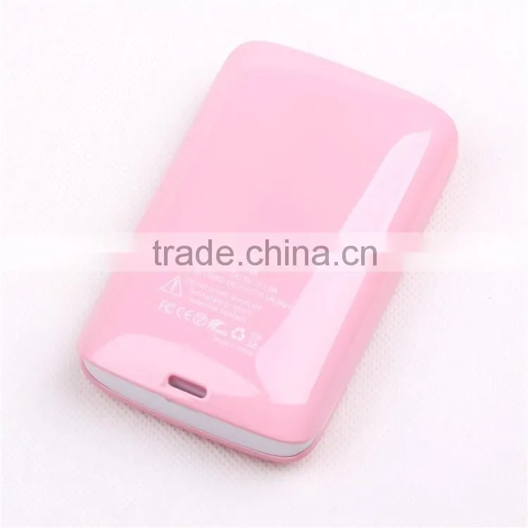 2016 new product 2A input fast charging power bank 7800mAh with CE FCC RoHS