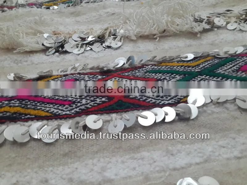 Vintage Moroccan wedding blanket 253cm x 158cm