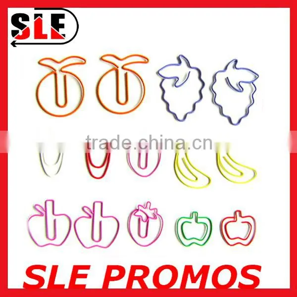 Mixed color Fruit shaped PET coat paper clip