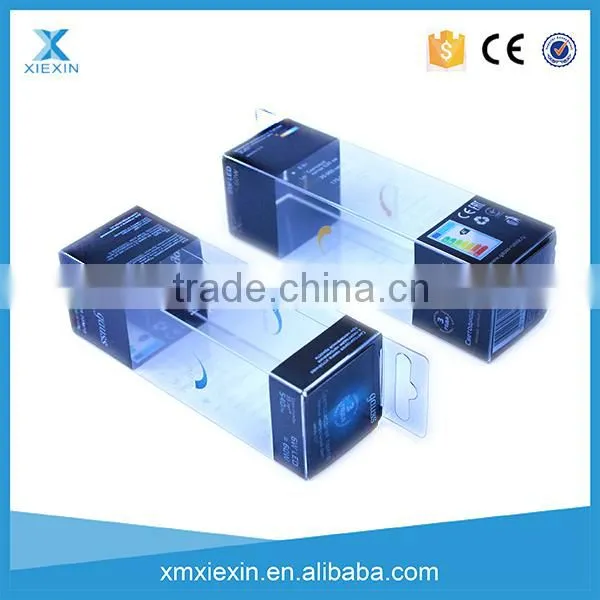 Customized 6W LED light bulb clear plastic box with inner tray