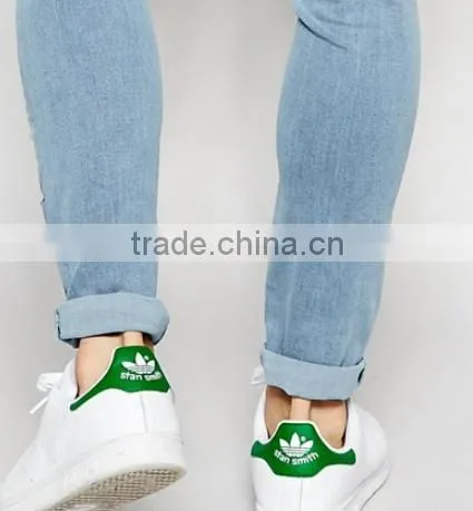 2016 Customized wholesale fashionable ripped mens jeans