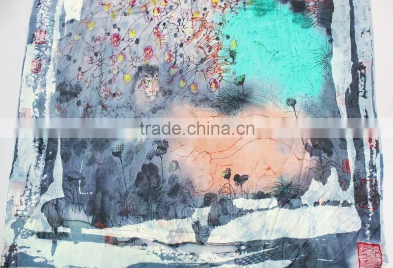 Woven Women's Scarf Wool Fabric for Winter