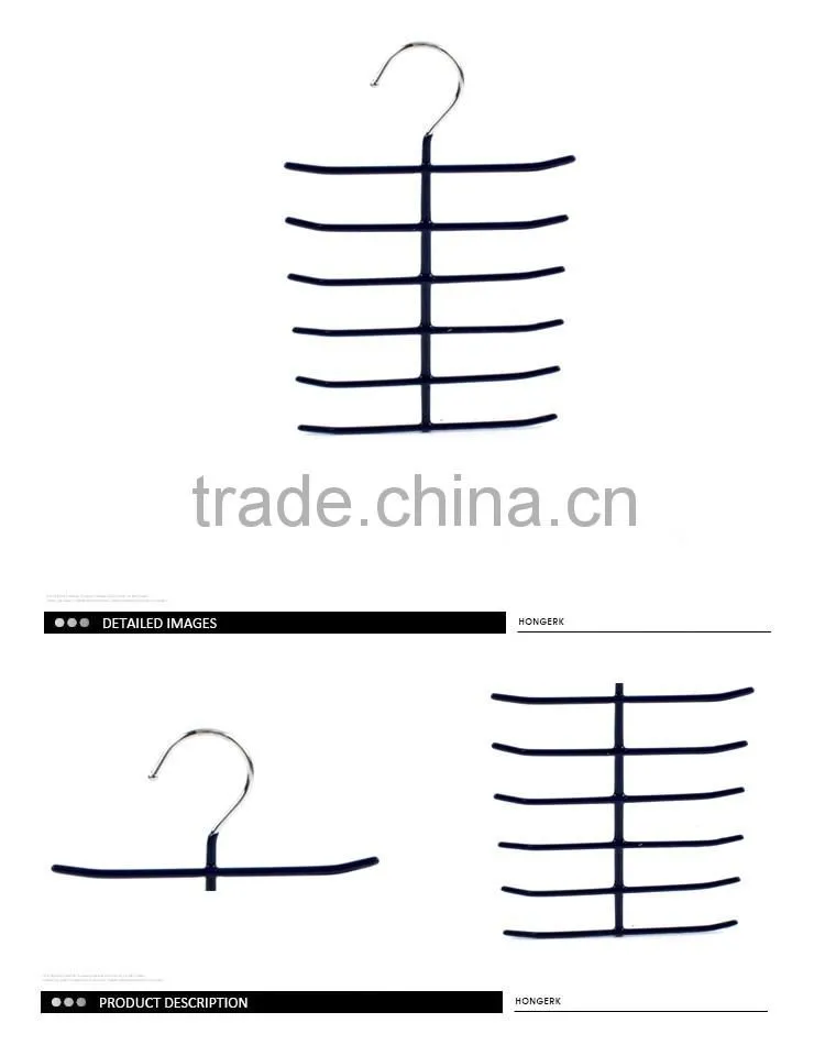 anti slip PVC coating hanger for jeans trousers