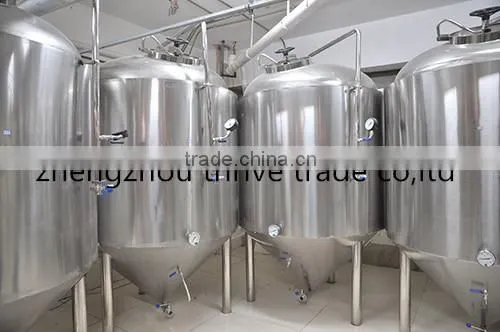 Stainless steel conical dimple jacket fermentation tanks