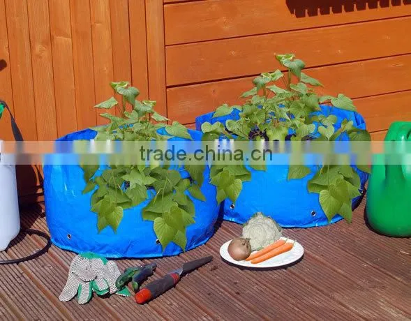 40L Patio Round Premium Jute Vegetable Grow Bag, Garden Planter/Planting Bag