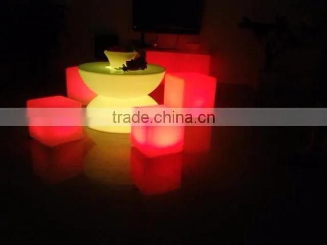 RIGEBA hot selling!LED furniture led LED bar table shining double table square/round table lamp