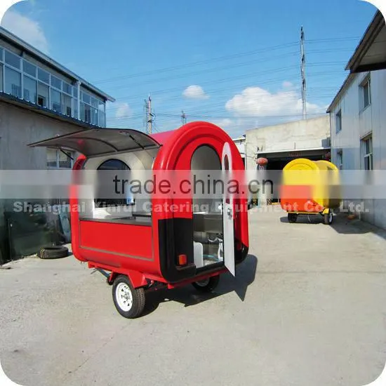 2014 Popular Using Mobile Fibreglass Chocolate Milkshake Bean Food Service Trailer Cart XR-FC220 B