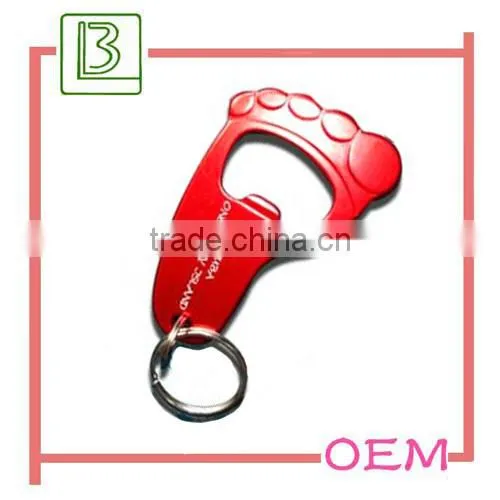Metal wine opener keychain