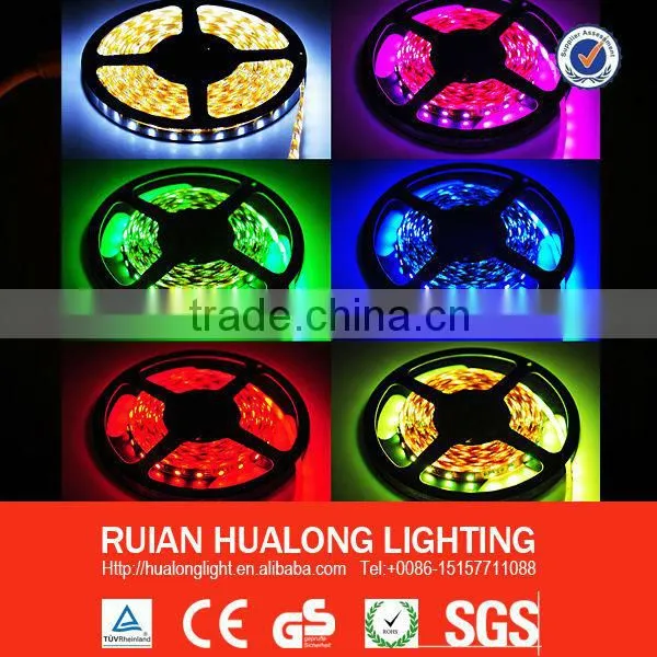 SMD5050 Flexible Soft led strip 60LEDs/M 14.4W high quality 12V waterproof CE,ROHS high bright