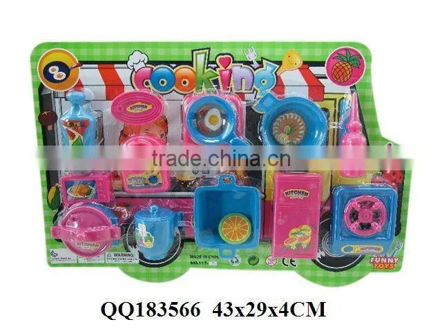 Cooking play set, plastic kitchen set toy, funny toy for kid