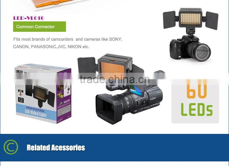 LED-VL010 Hot Selling Photography Accessory LED Video Light for Sony Handy Camcorders DV
