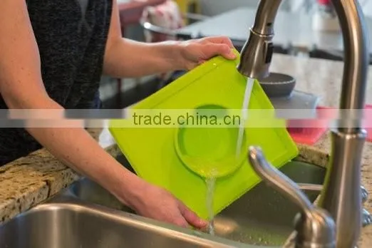 Custom Food Grade Baby One Piece Silicone Placemat