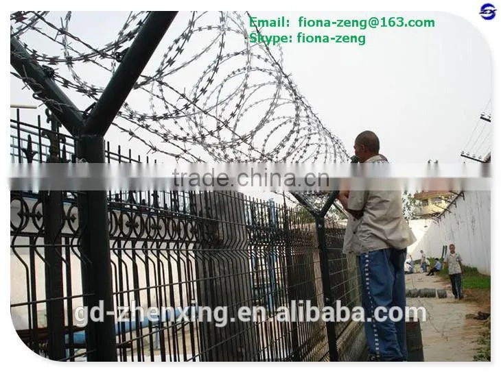 Guangzhou barbed wire mesh and fencing material for frontier border manufacturer