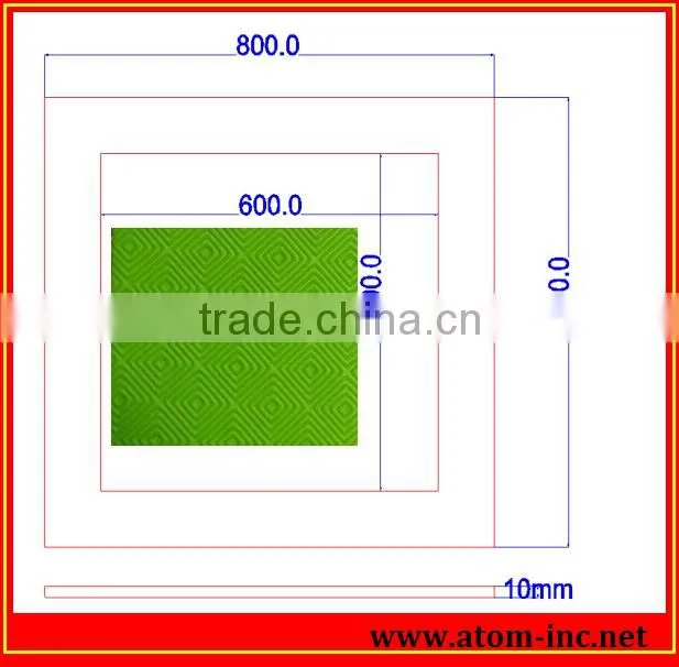 Hard chrome finished mould for sheet foaming