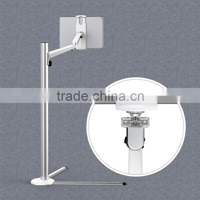 360 degree rotating adjustable height retractable tablet stand