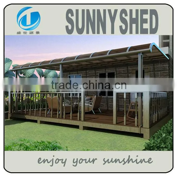 Sunnyshed awnings outdoor aluminum sun rooms solid gazebo shade patio cover for car shed
