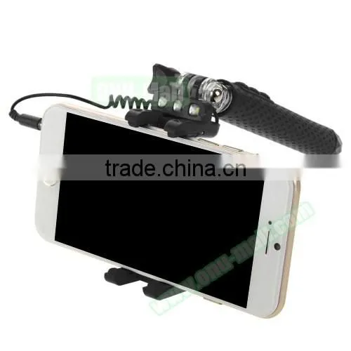 Portable Folding Extendable Selfie Stick with Sync LED Flash Light, Mini Monopod Selfie Stick for Smartphones
