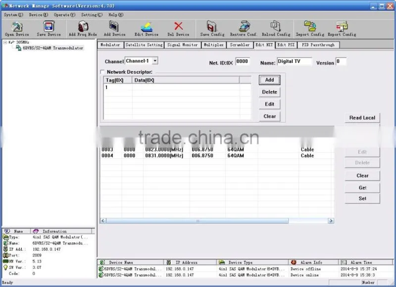 SC-4115 DVB-S to DVB-C MUX Scrambler Transmodulator/tuner-qam