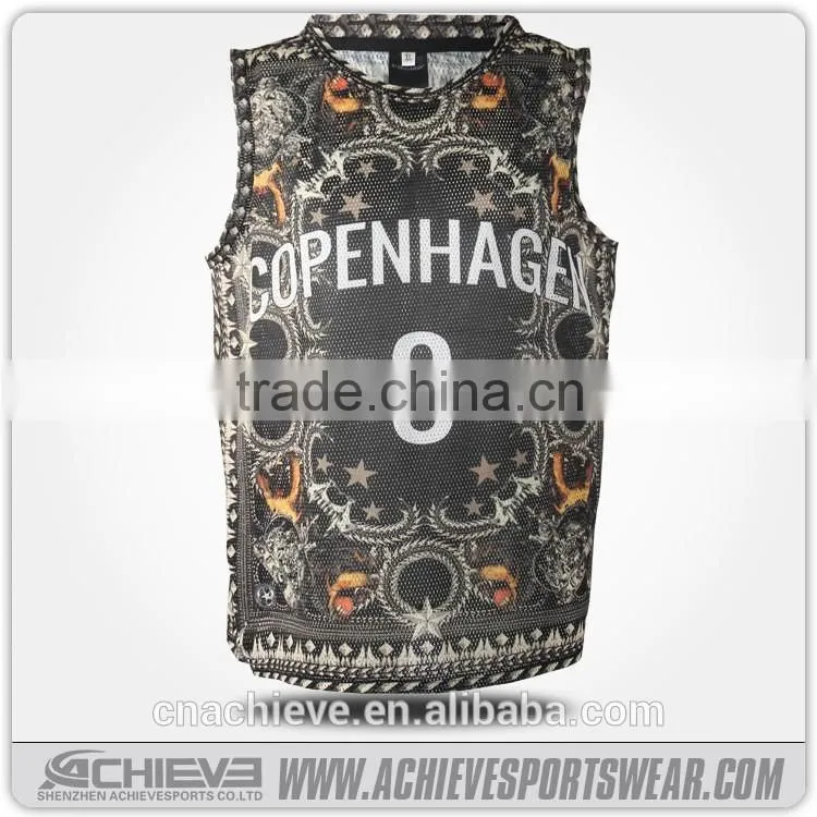wholesale customized sublimated top quality comfortable basketball jersy