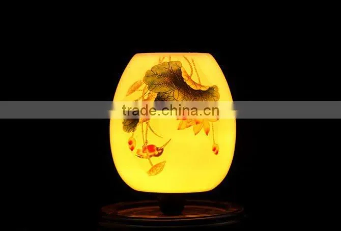 porcelain lamp shade , ceramic lamp holder
