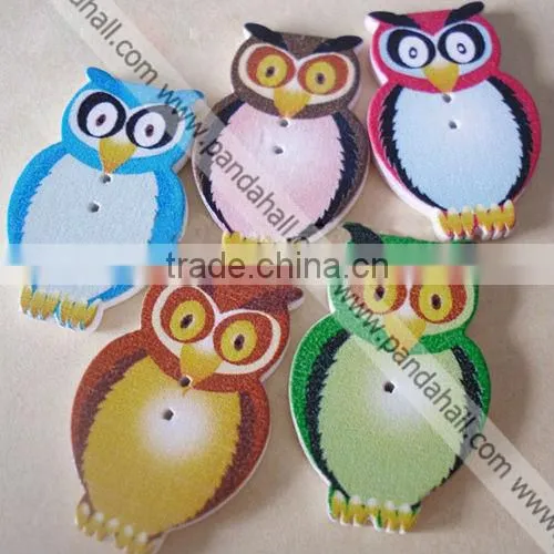 Smart Owl Wooden Buttons(BWB1AQV)