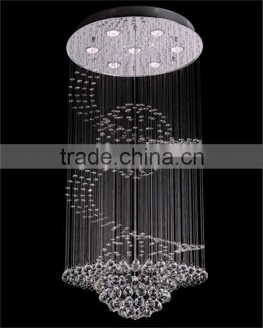 Crystal Spiral Long Empire Chandelier Lamps 92019