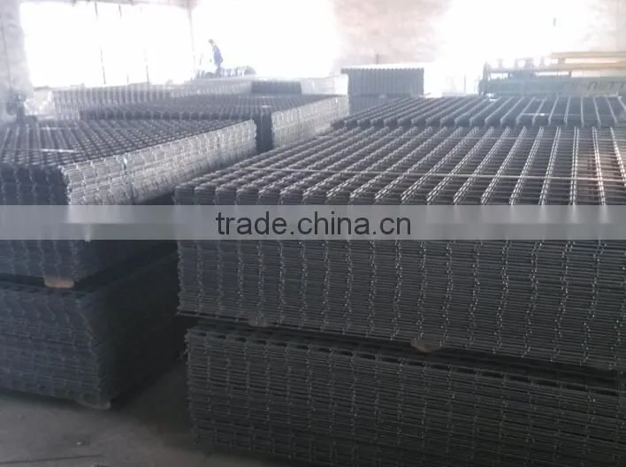 high quality 2x4 black welded wire fence mesh panel