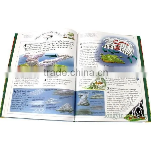 Hot sale educational book, hardcover book for kids learning