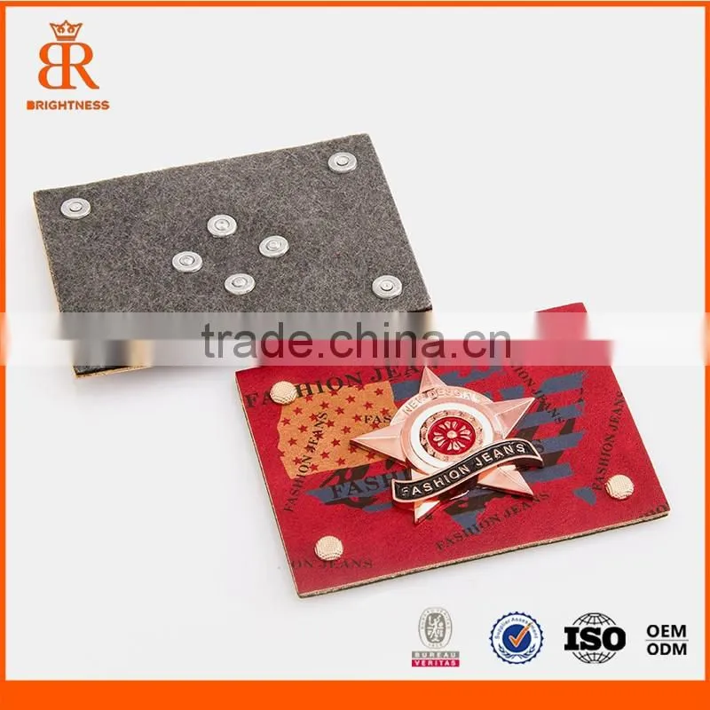 Guangzhou supplier jeans leather patch labels leather label brand