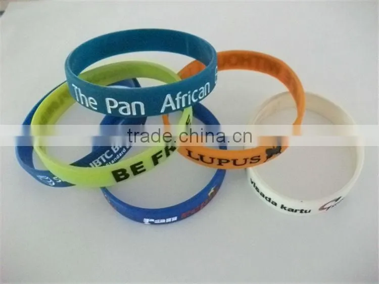 Solid colour Printing for silicone wristbands