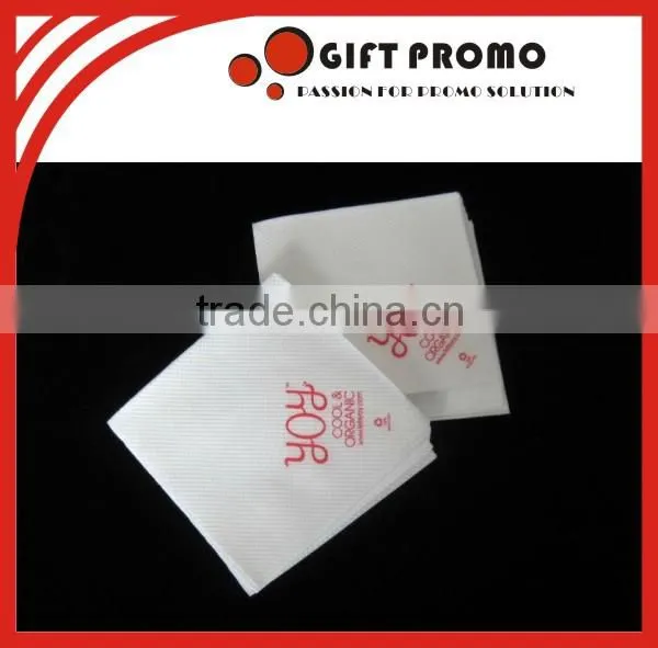 White Hotel Dinner Use Printed Napkin